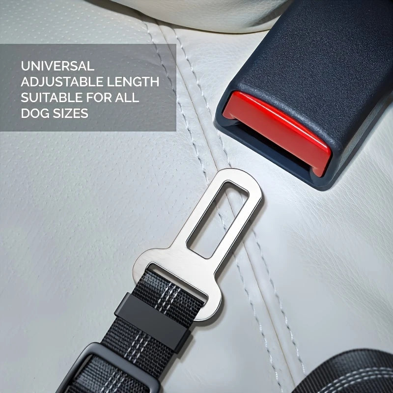 Car seat belt with a metal buckle