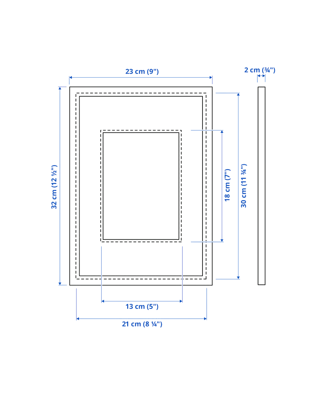 photo frame size