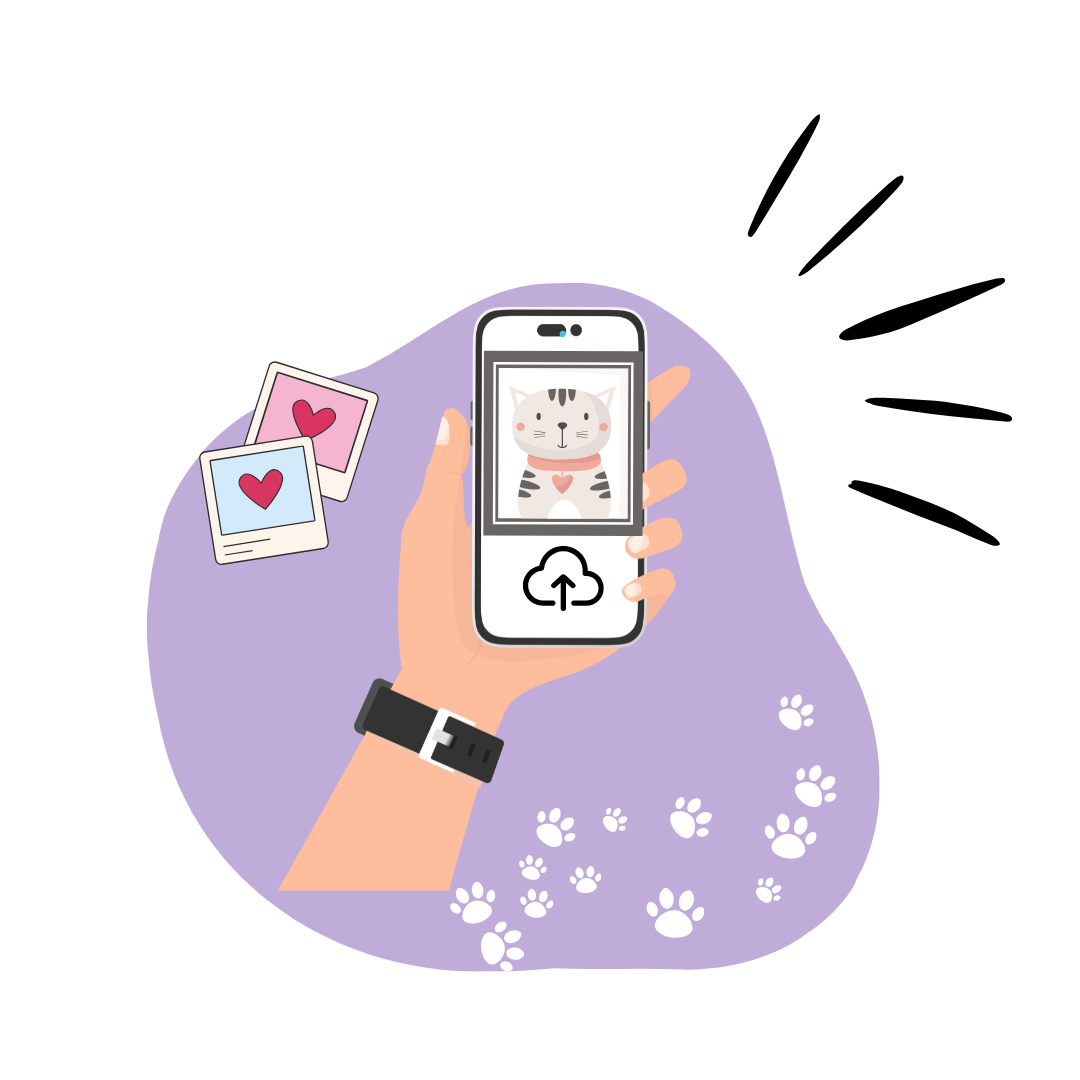 How to upload pet photo