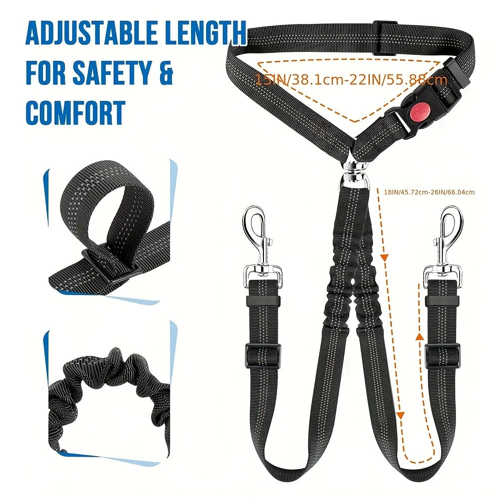 Headrest-mounted dog seat belt high qulaity 