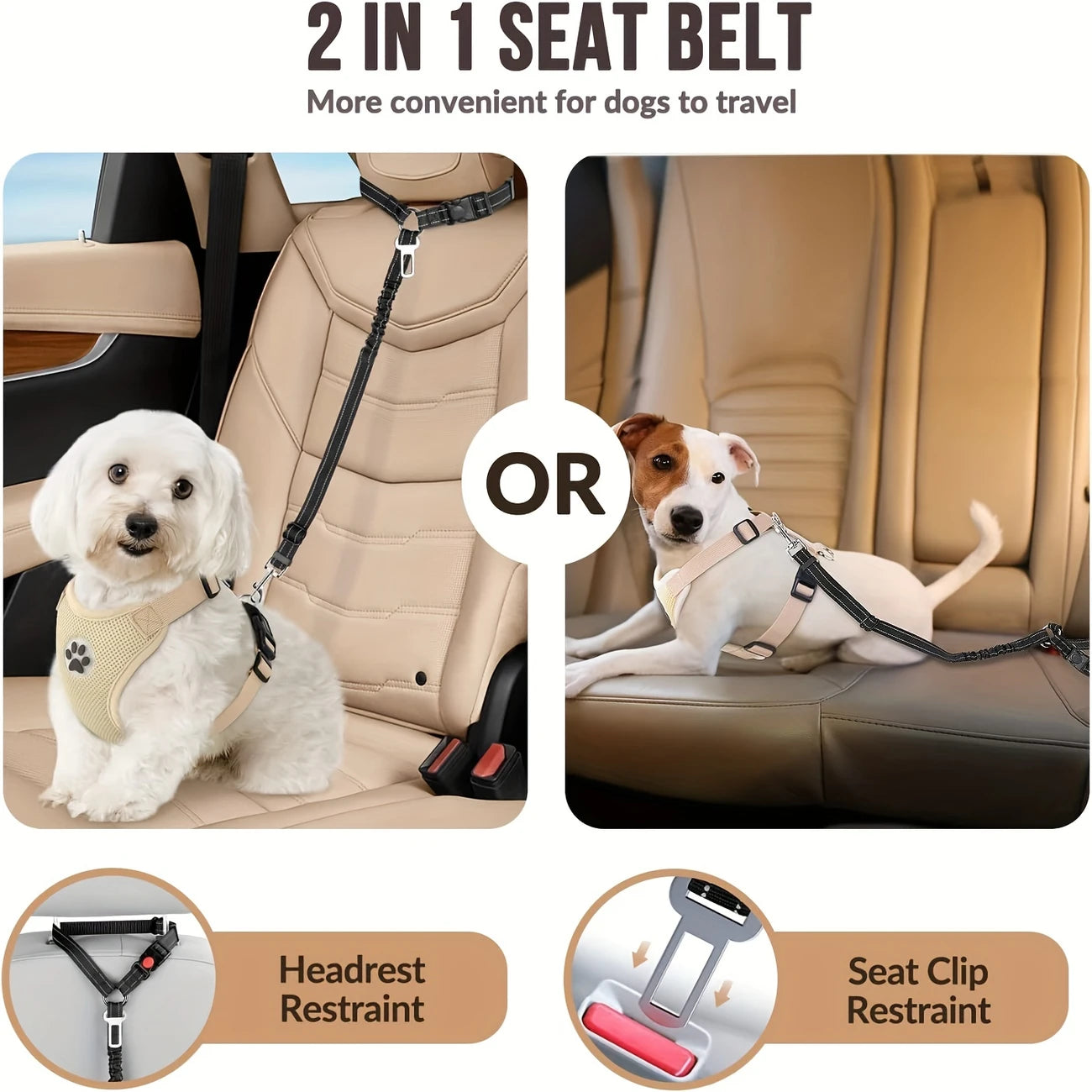 dog harness seat belt
